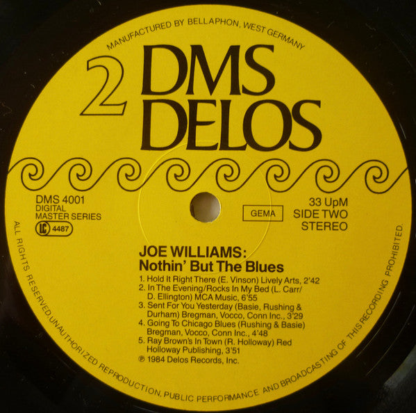 Joe Williams With Red Holloway & His Blues All-Stars : Nothing But The Blues (LP, Album)