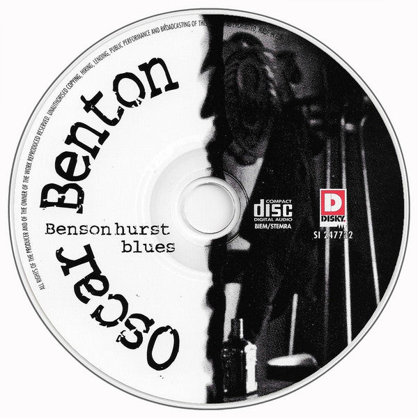 Oscar Benton : Bensonhurst Blues (CD)