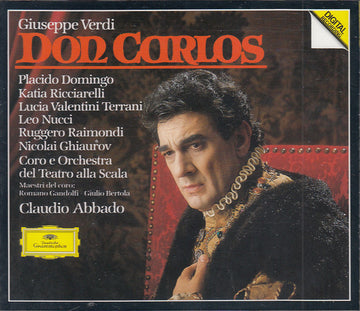 Giuseppe Verdi / Placido Domingo / Katia Ricciarelli / Lucia Valentini Terrani / Leo Nucci / Ruggero Raimondi / Nicolai Ghiaurov / Coro Del Teatro Alla Scala E Orchestra Del Teatro Alla Scala / Romano Gandolfi / Giulio Bertola / Claudio Abbado : Don Carlos (4xCD, Album, Sli + Box)