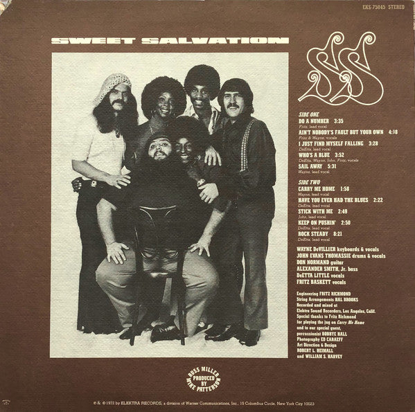 Sweet Salvation : Sweet Salvation (LP, Album, Tex)