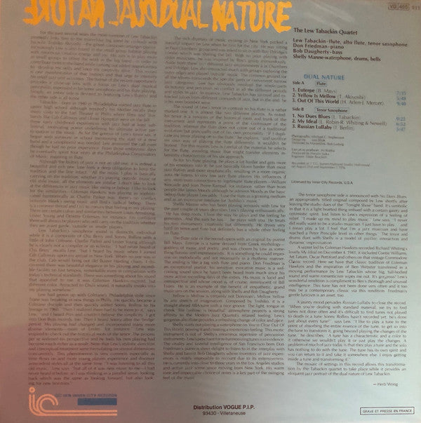 Lew Tabackin : Dual Nature (LP, Album)