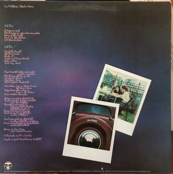 Ian Matthews* : Stealin' Home (LP, Album, Com)