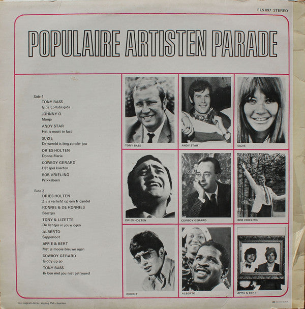 Various : Populaire Artisten Parade (LP, Comp)