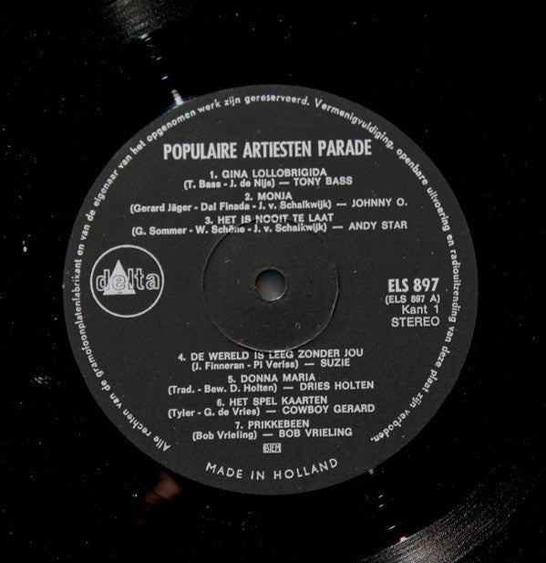 Various : Populaire Artisten Parade (LP, Comp)
