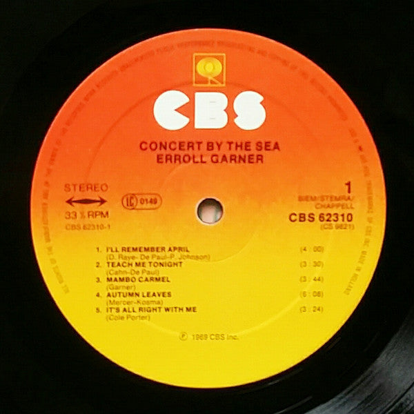 Erroll Garner : Concert By The Sea (LP, Album, RP)