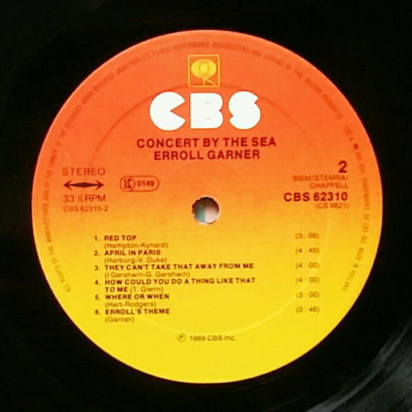Erroll Garner : Concert By The Sea (LP, Album, RP)