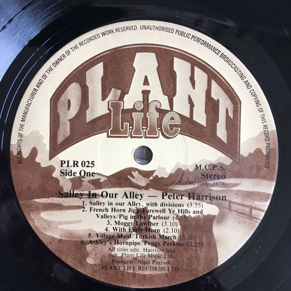 Peter Harrison : Salley In Our Alley (LP)