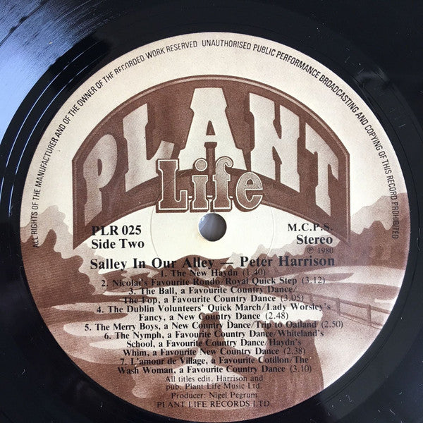 Peter Harrison : Salley In Our Alley (LP)