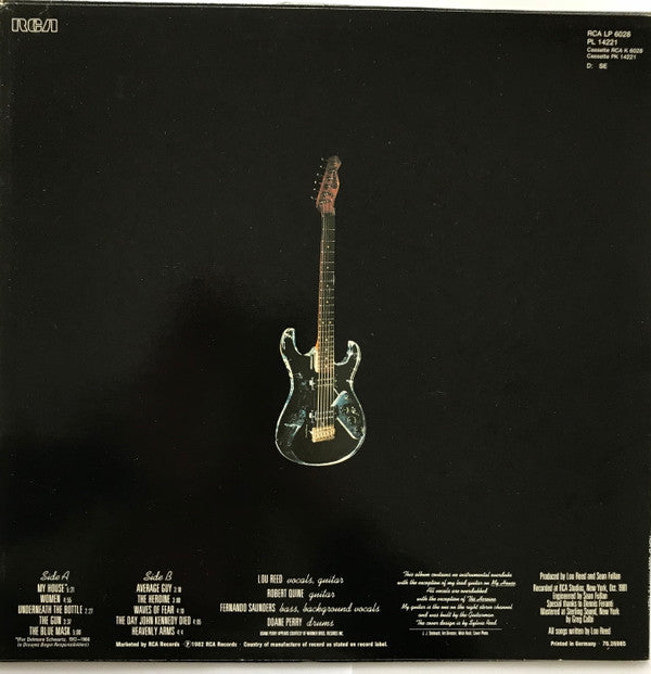 Lou Reed : The Blue Mask (LP, Album)