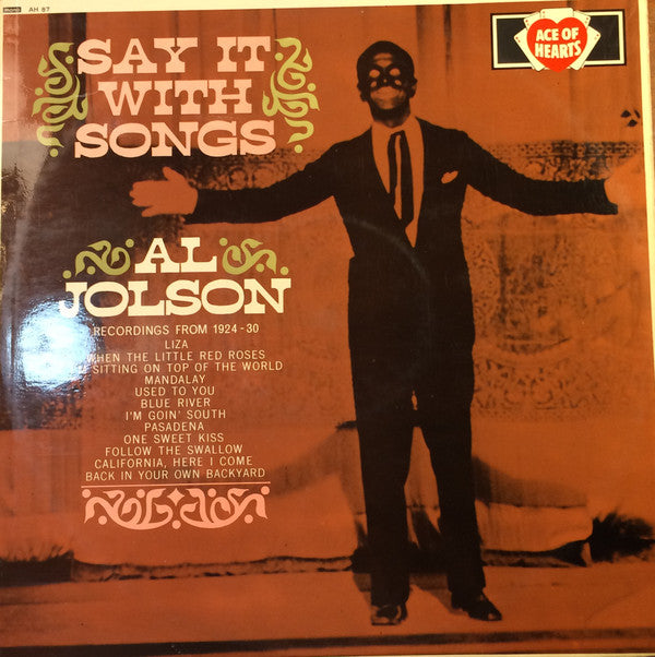 Al Jolson : Say It With Songs (LP, Comp, Mono)