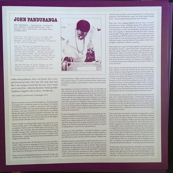 John Panduranga : Ocean Of Love (LP, Album)