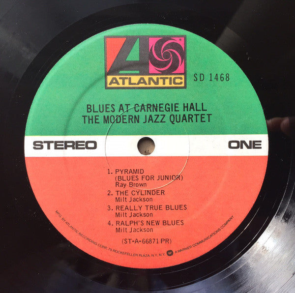 The Modern Jazz Quartet : Blues At Carnegie Hall (LP, Album, RE, Pre)