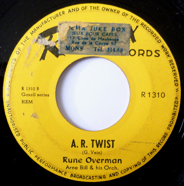 Rune Overman, Arne Bills Orkester : Big Bass Boogie / A. R. Twist (7")