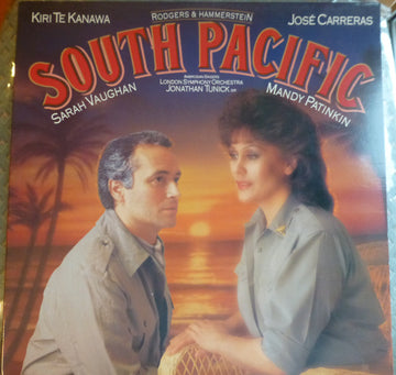 Kiri Te Kanawa / José Carreras / Sarah Vaughan / Mandy Patinkin, Rodgers & Hammerstein, The Ambrosian Singers, London Symphony Orchestra, Jonathan Tunick : South Pacific (LP, Gat)