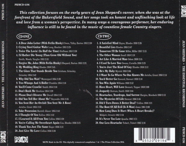 Jean Shepard : The Essential Recordings (2xCD, Comp, RM)