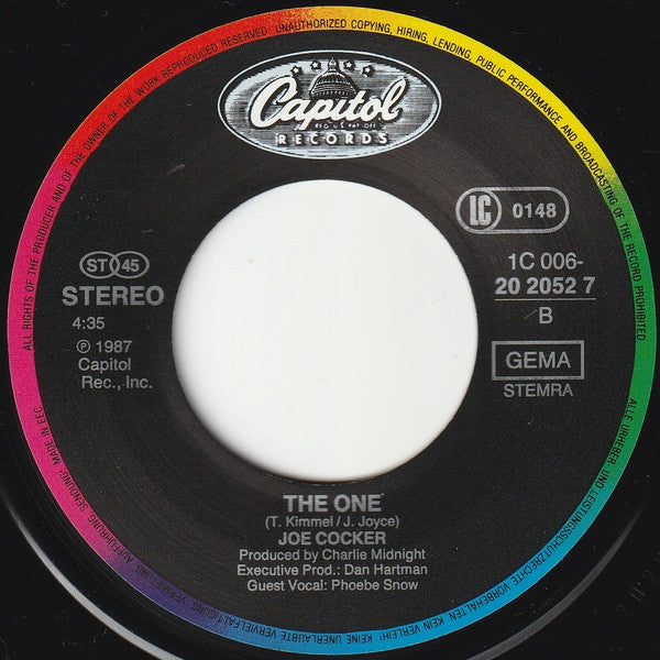 Joe Cocker : Unchain My Heart (7", Single)