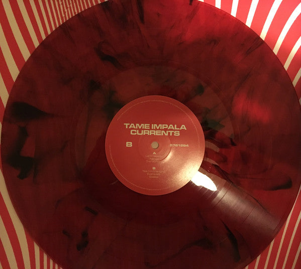 Tame Impala : Currents (2xLP, Album, Red + 12" + 7", W/Lbl + Flexi, 7", S/)