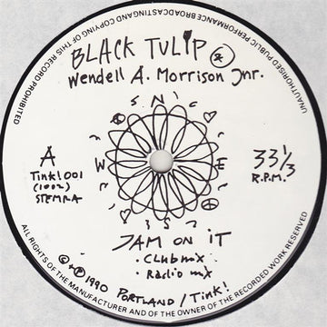 Black Tulip & Wendell Morrison : Jam On It (12")