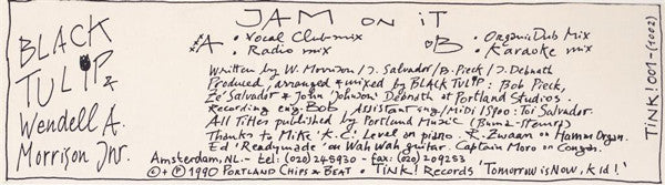 Black Tulip & Wendell Morrison : Jam On It (12")
