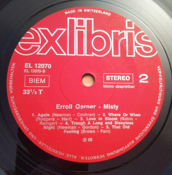 Erroll Garner : Erroll Garner - Misty (LP, Album, RE, RP)