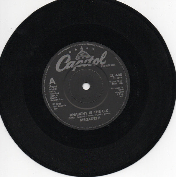 Megadeth : Anarchy In The U.K. (7", Single)