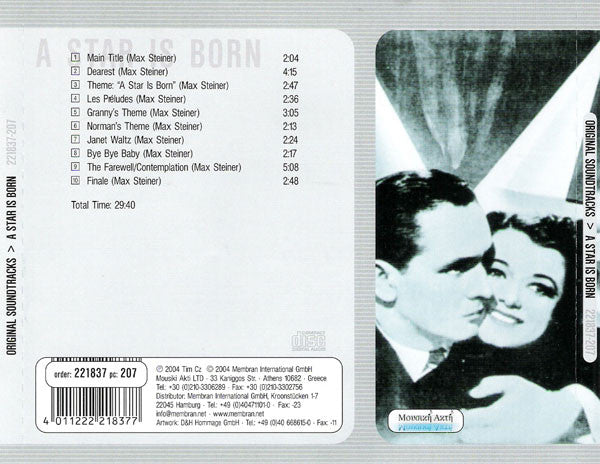 Max Steiner : A Star Is Born (Original Soundtracks) (CD, Album)