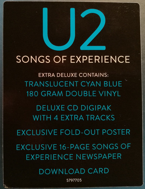 U2 : Songs Of Experience (2xLP, Album, Cya + CD, Album, Car + Box, Dlx, Num)