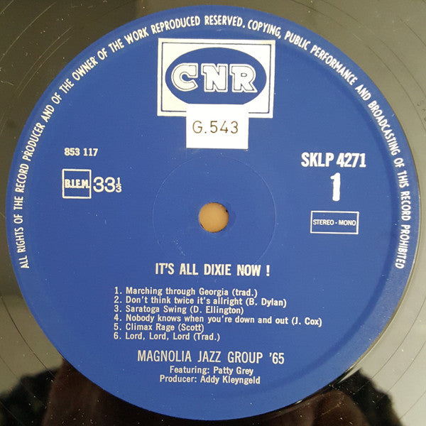 Magnolia Jazz Group '65 Featuring Patty Grey : It's All Dixie Now! (LP, Album)