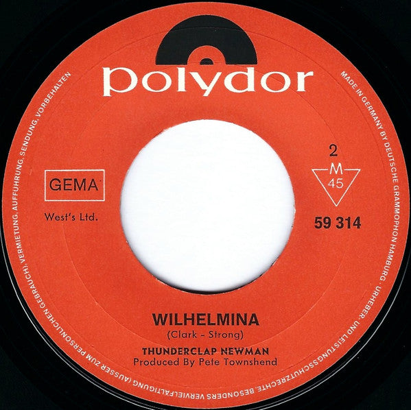 Thunderclap Newman : Something In The Air (7", Single, Mono)