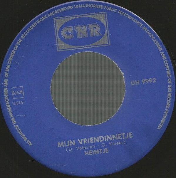 Heintje : Mijn Vriendinnetje / Mama Vertel Me (7", Single)