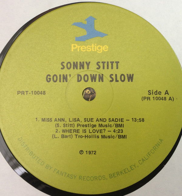 Sonny Stitt : Goin' Down Slow (LP)