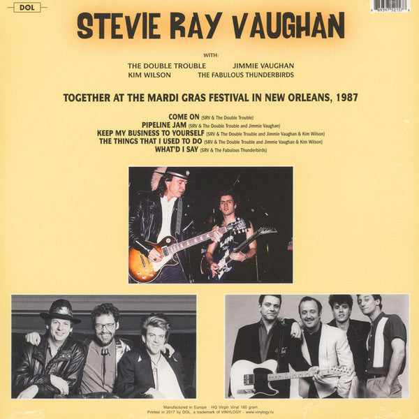 Stevie Ray Vaughan : Together At The Mardi Gras Festival In New Orleans, 1987 (LP, Album, Unofficial, 180)