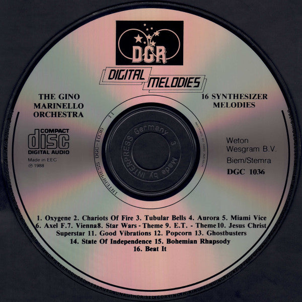 The Gino Marinello Orchestra : Digital Melodies - 16 Synthesizer Melodies (CD)