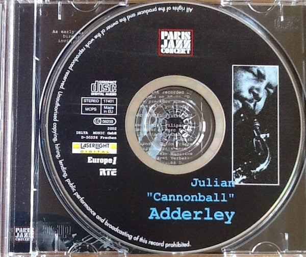 Cannonball Adderley : Salle Pleyel Nov. 25th, 1960, Olympia Apr. 15th, 1961, Salle Pleyel Mar. 27th, 1969 (2xCD, Comp, Sli)