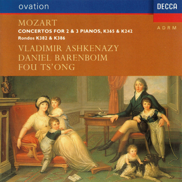 Wolfgang Amadeus Mozart – Vladimir Ashkenazy, Daniel Barenboim, Fou Ts'Ong : Concertos For 2 & 3 Pianos, K365 & K242 • Rondos K382 & K386 (CD, Comp, RM)