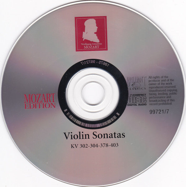 Wolfgang Amadeus Mozart : Violin Sonatas 302-304-378-403 (CD)