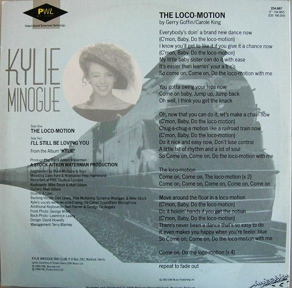 Kylie Minogue : The Loco-Motion (12")
