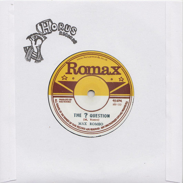 Max Romeo / Ronald Wilson (4) : The ? Question / Rat Poison (7")