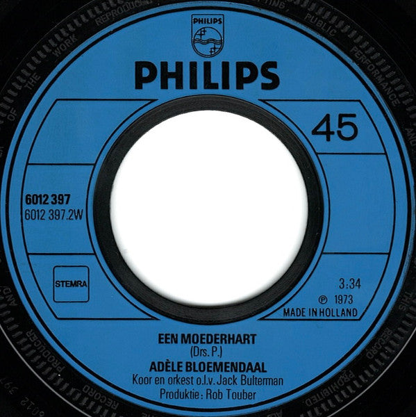 Adèle Bloemendaal : Zallemenut (Nog Een Keertje Overdoen) (7", Single)