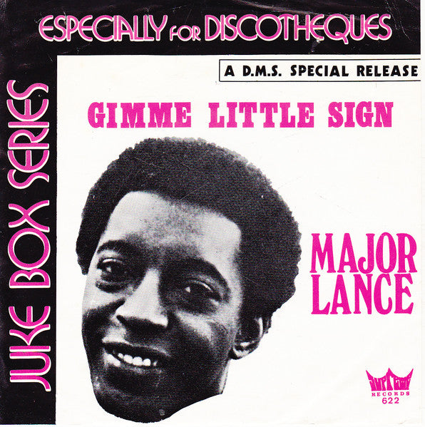 Major Lance : Gimme Little Sign  (7", Single, RP)