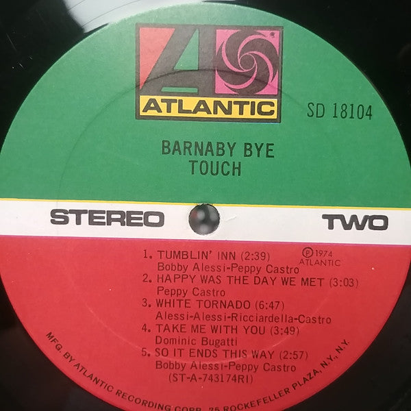 Barnaby Bye : Touch (LP, Album, Ric)