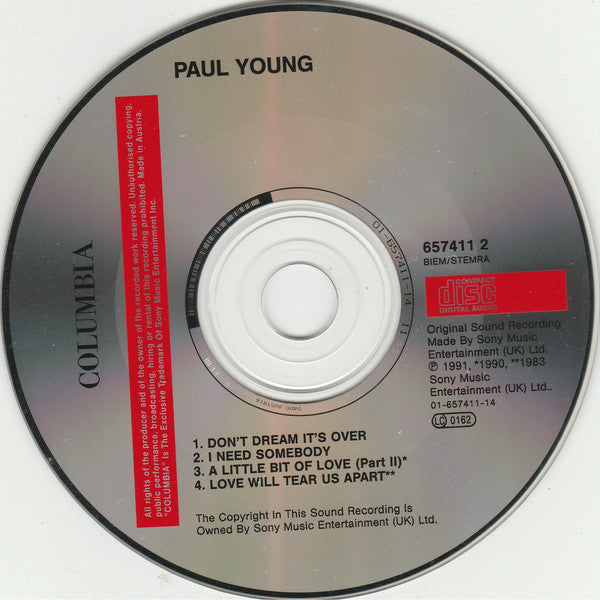 Paul Young : Don't Dream It's Over (CD, Maxi)