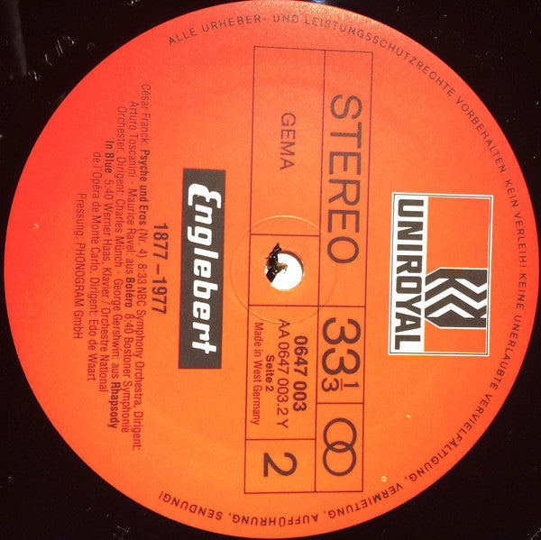 Various : Englebert 1877-1977 (2xLP, Comp)