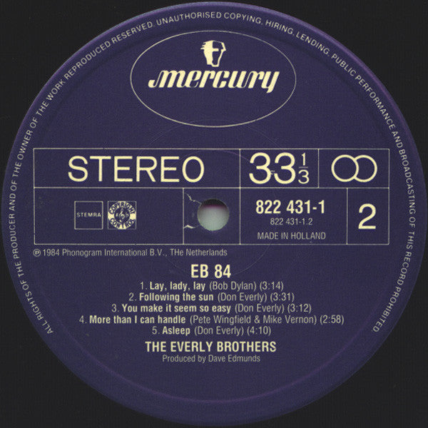 Everly Brothers : EB 84 (LP, Album)