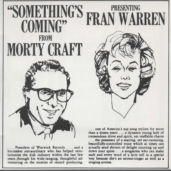 Fran Warren : Something's Coming (CD, Album, RE)