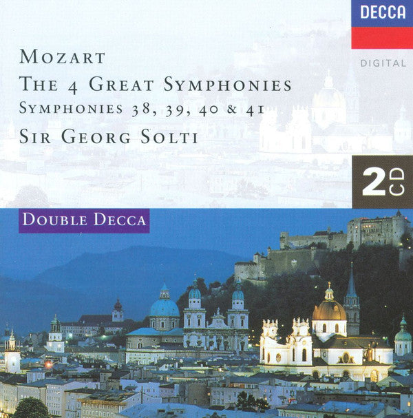 Wolfgang Amadeus Mozart, Georg Solti : The 4 Great Symphonies (Symphonies 38, 39, 40 & 41) (2xCD, Comp)