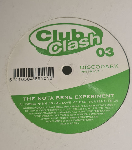 Discodark : The Nota Bene Experiment (12")