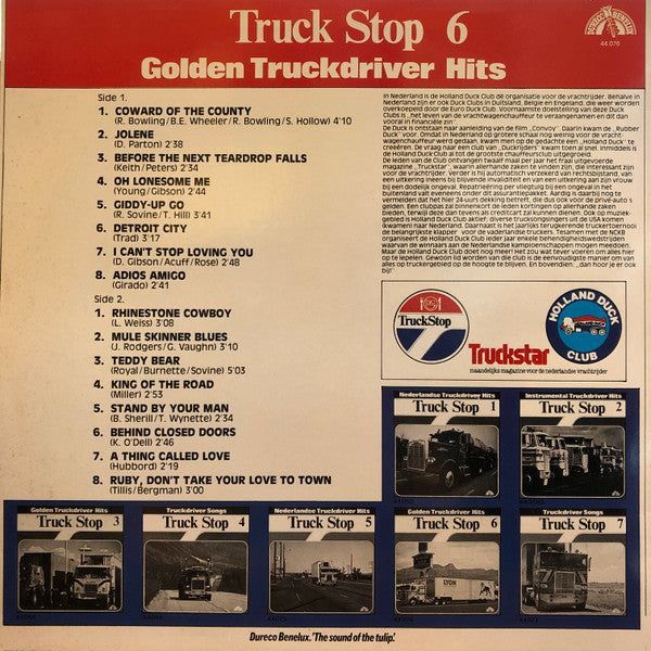 Various : Truck Stop 6 Golden Truckdriver Hits (LP, Album)