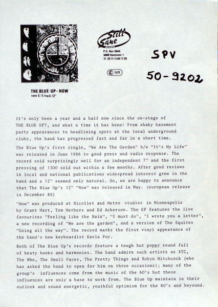 The Blue Up? : Now (12", EP)