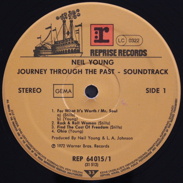 Neil Young : Journey Through The Past (Original Soundtrack Recordings) (2xLP, Comp)